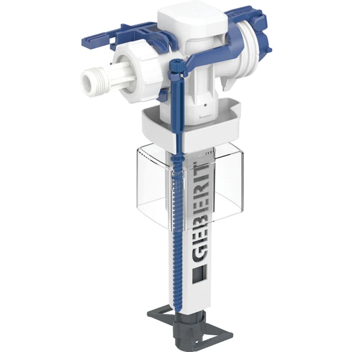 Geberit Type 383 fill valve, lateral water supply connection, 3/8 inch, nipple made of plastic