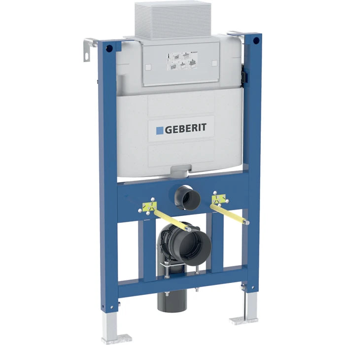 Geberit Duofix element for wall-hung WC, 82 cm, with Alpha concealed cistern 12 cm, 4.5 / 3 litres