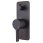 SANSA Diverter Mixer Matte Black Soft Square Plate