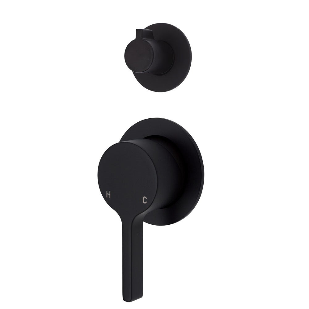 SANSA Diverter Mixer Matte Black Small Round Plates