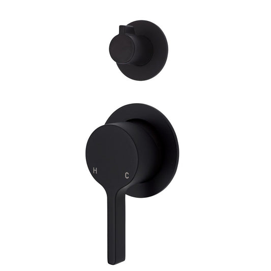 SANSA Diverter Mixer Matte Black Small Round Plates