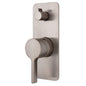 SANSA Diverter Mixer Brushed Nickel Soft Square Plate