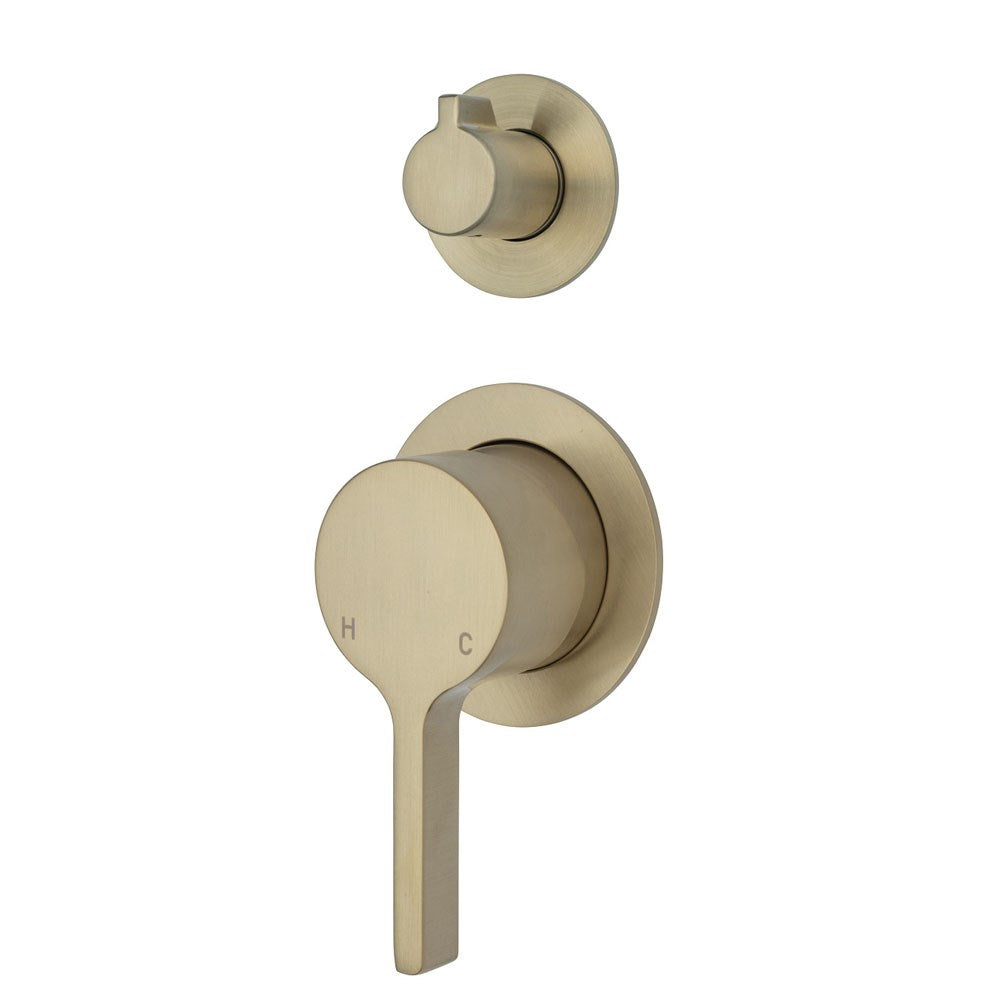 SANSA Diverter Mixer Urban Brass Small Round Plates