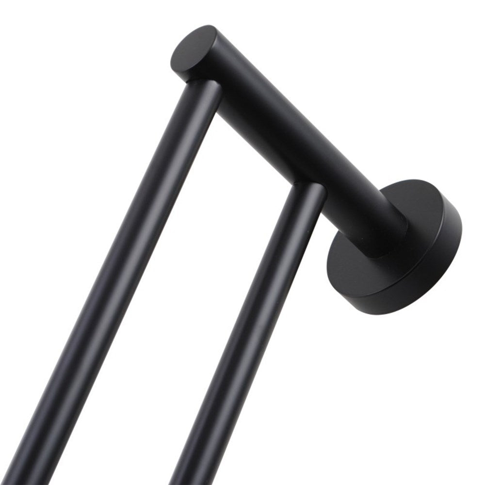 Pentro Matte Black Double Towel Rail 790mm(Cuttable)