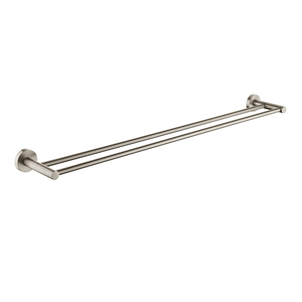 Pentro Brushed Nickel Double Towel Rail 790mm(Cuttable)