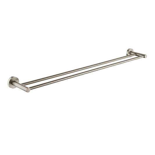 Pentro Brushed Nickel Double Towel Rail 790mm(Cuttable)