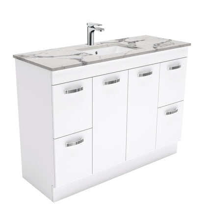 Sarah Calacatta Marble Undermount 1200 UniCab Vanity on Kick