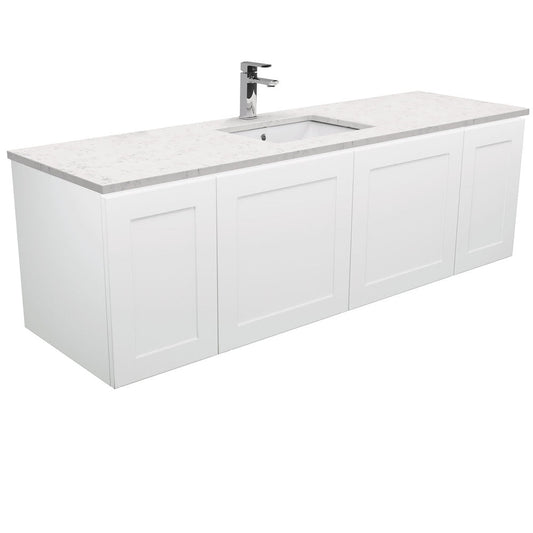 Sarah Bianco Marble Undermount Single Bowl 1500 Mila Wall-Hung Vanity