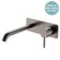 KAYA Basin/Bath Wall Mixer 200mm Dress Kit Gun Metal Soft Square Plate