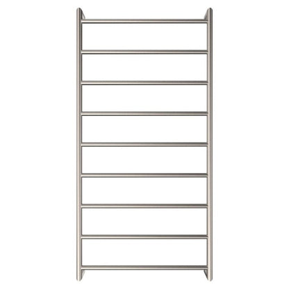 KAYA Round Heated Towel 60120 Brushed Nickel (9 Bars) 600x1200x100mm