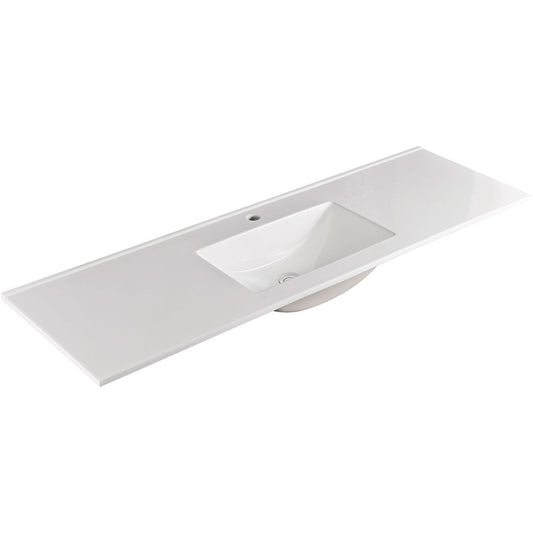 Vanessa Full Depth Single Bowl Poly-Marble Basin-Top 1500