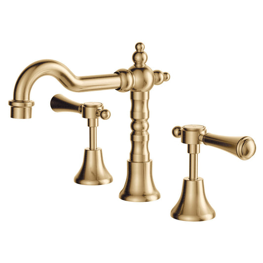 LILLIAN Lever Shepherds Crook Basin Set Urban Brass