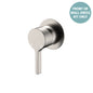 SANSA Wall Mixer Dress Kit Brushed Nickel Small Round Plate