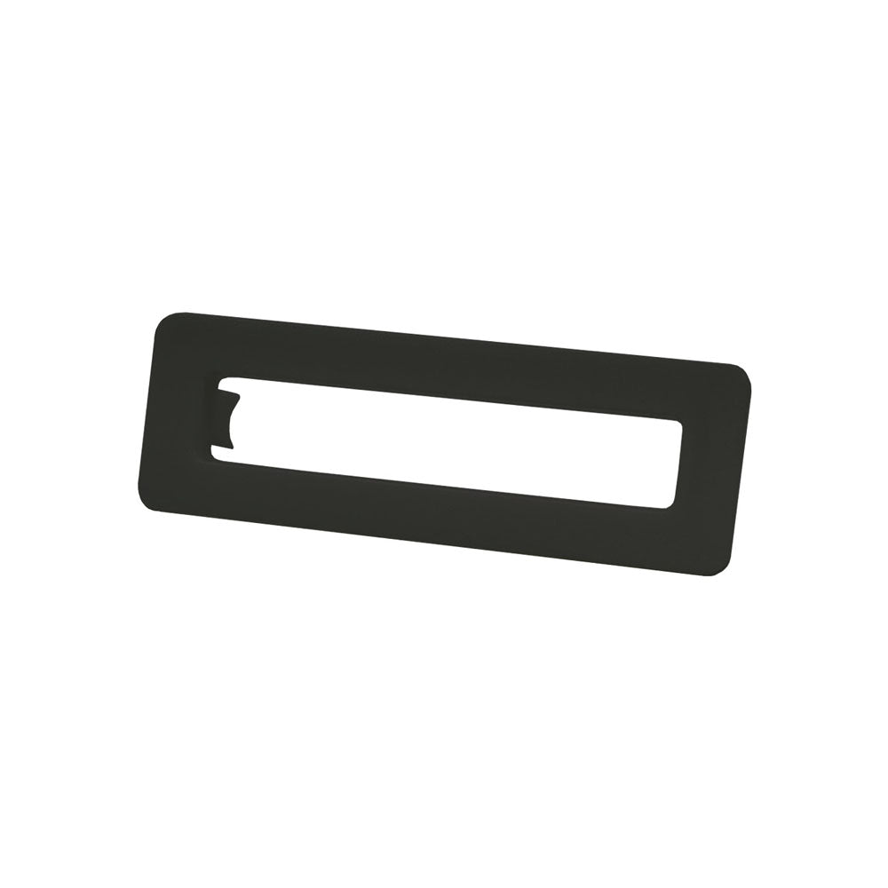 Rectangular Overflow Plastic Ring, Black