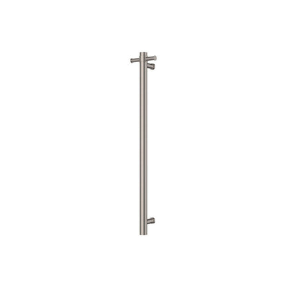Isabella Vertical Heated Towel Rail, 100 x 900mm, Brushed Nickel