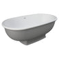 WASHINGTON Matte Grey Stone Bath 1560 x 810 x 545 mm with Overflow