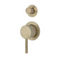 AXLE Wall Diverter Mixer with Small Round Plates Urban Brass