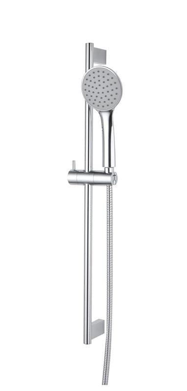 Round Shower Rail In Black