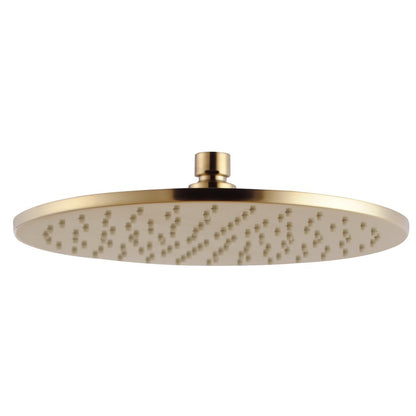 Pentro 10" Solid Brass Round Brushed Yellow Gold Rainfall Shower Head
