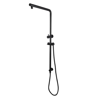 Pentro 10" Matte Black Round Handheld Shower Station