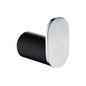 Esperia Matte Black & Chrome Robe Hook