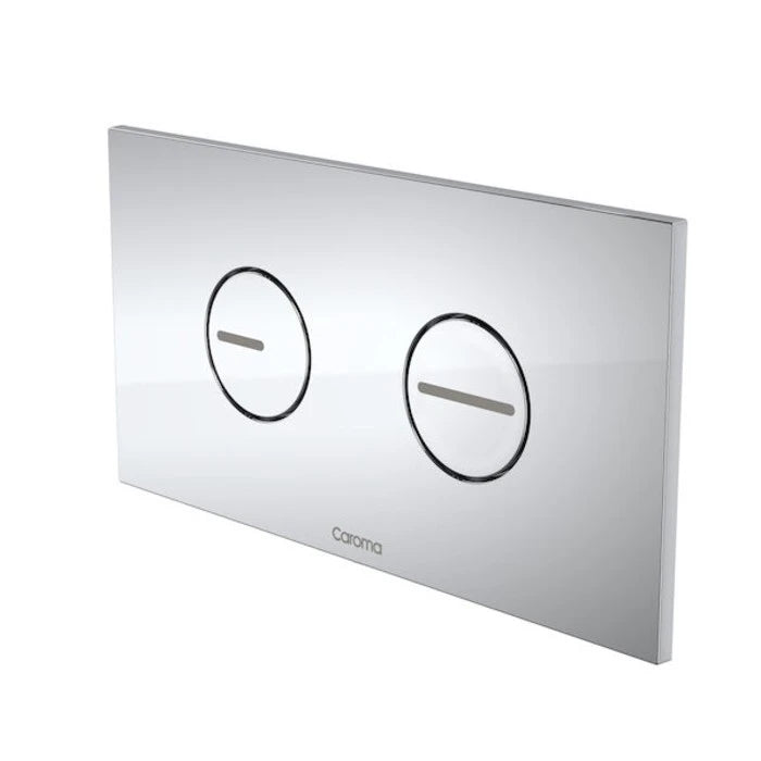 Caroma Invisi Series II Round Dual Flush Plate & Buttons (Plastic) - Chrome