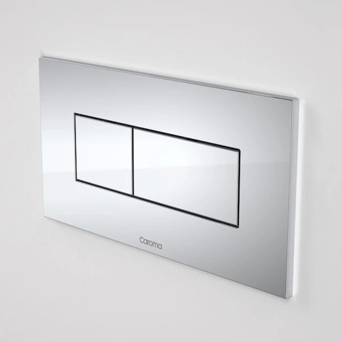 Caroma Invisi Series II Rectangular Dual Flush Plate & Buttons (Metal) - Chrome