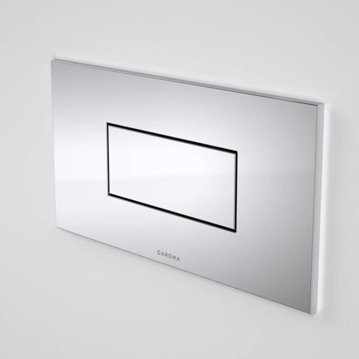 Caroma Invisi Series II Metal Rectangular Single Flush Plate & Buttons - Chrome