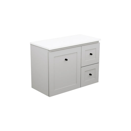 Newport Ensuite Door & Drawer 750 Wall-Hung Vanity