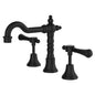 LILLIAN Lever Shepherds Crook Basin Set Matte Black