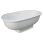 WASHINGTON Matte White Stone Bath 1560 x 810 x 545 mm with Overflow