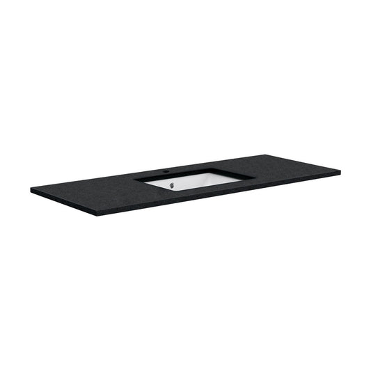 SARAH Undermount BLACK SPARKLE 1200mm Basin Top Only 1TH