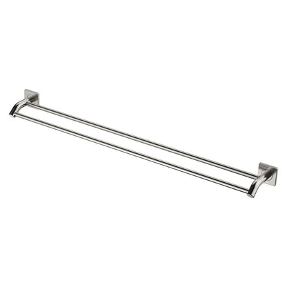 SANSA Double Towel Rail 900mm Brushed NIckel