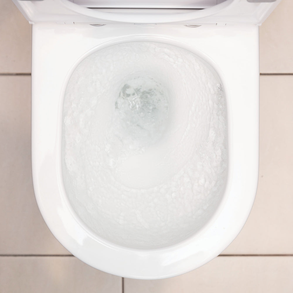 Aluca Back-to-Wall Toilet Suite, Slim Seat