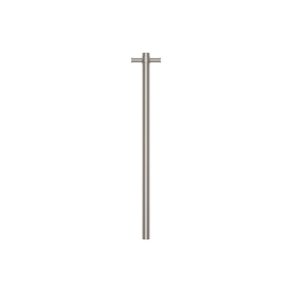 Isabella Vertical Heated Towel Rail, 100 x 900mm, Brushed Nickel