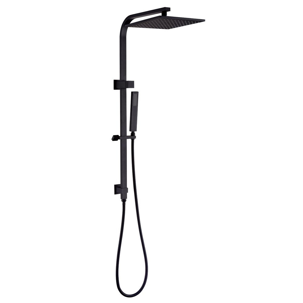 Esperia Matte Black Square Shower Station