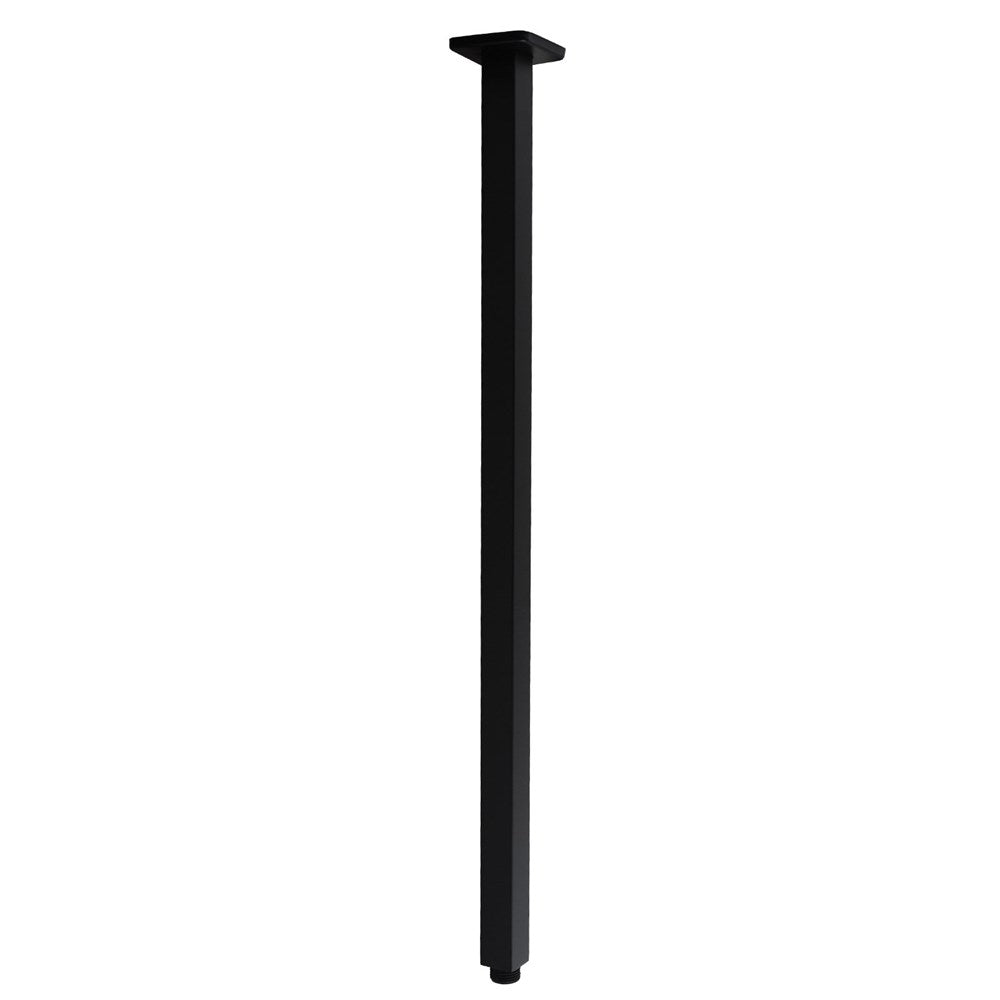 Cavallo Matte Black Square Ceiling Shower Arm 600mm