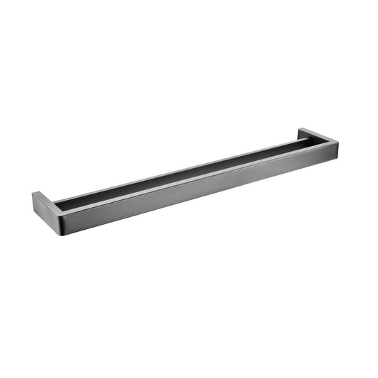 Cavallo Chrome  Square Double Towel Rail 800mm