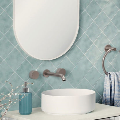 KAYA Wall Basin/Bath Tap Set Brushed Nickel