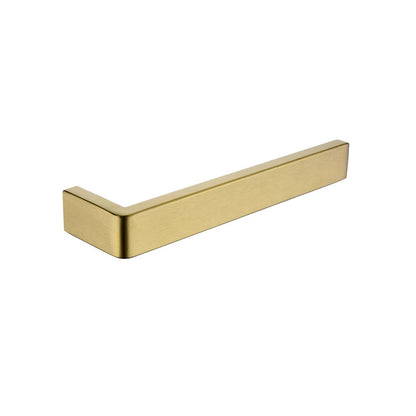 Cavallo Brushed Yellow Gold Square Towel Ring 255mm