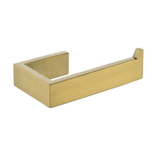 Cavallo Brushed Yellow Gold Square Toilet Roll Holder