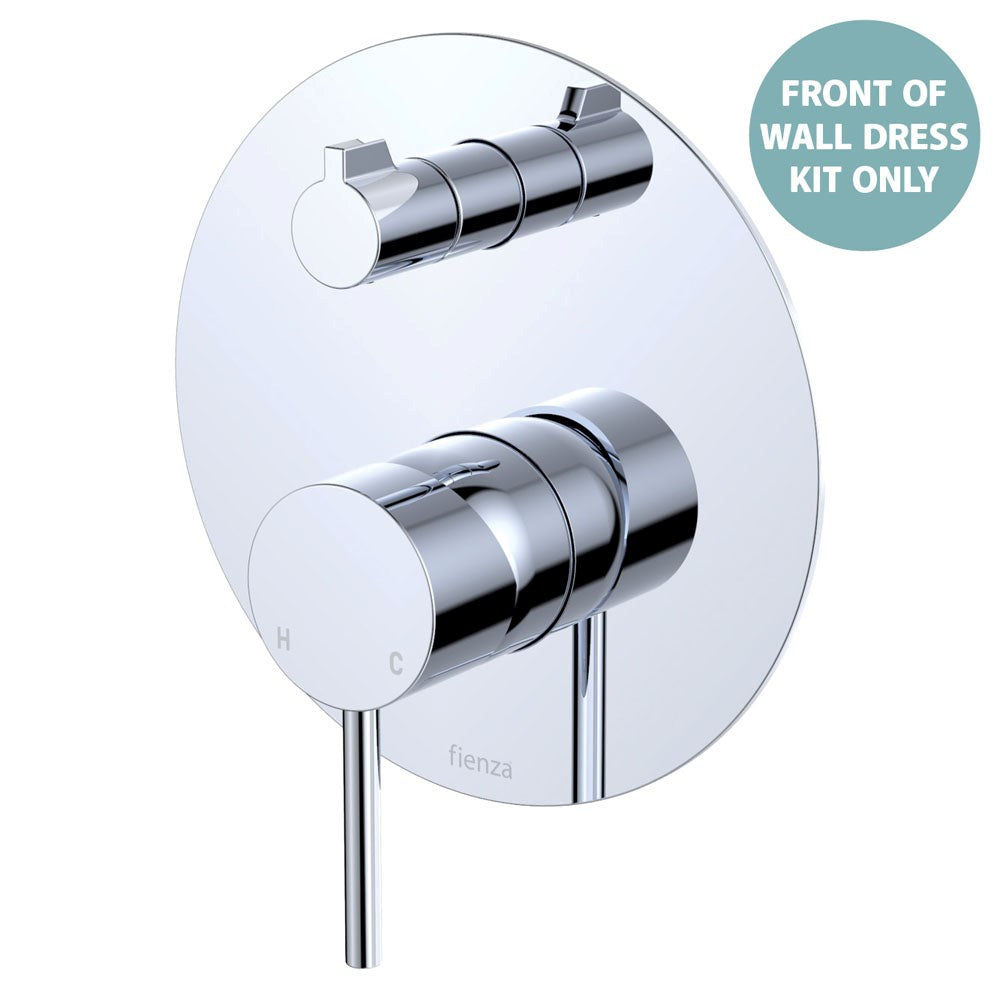 KAYA Diverter Mixer Dress Kit Chrome Large Round Plate