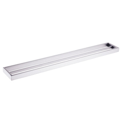 Cavallo Brushed Nickel Square Double Towel Rail 800mm