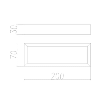 Cavallo Brushed Nickel Square Hand Towel Rail 260mm
