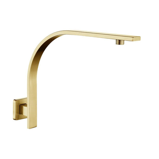 Cavallo Brushed  Yellow Gold Gooseneck Wall Mounted Shower Arm