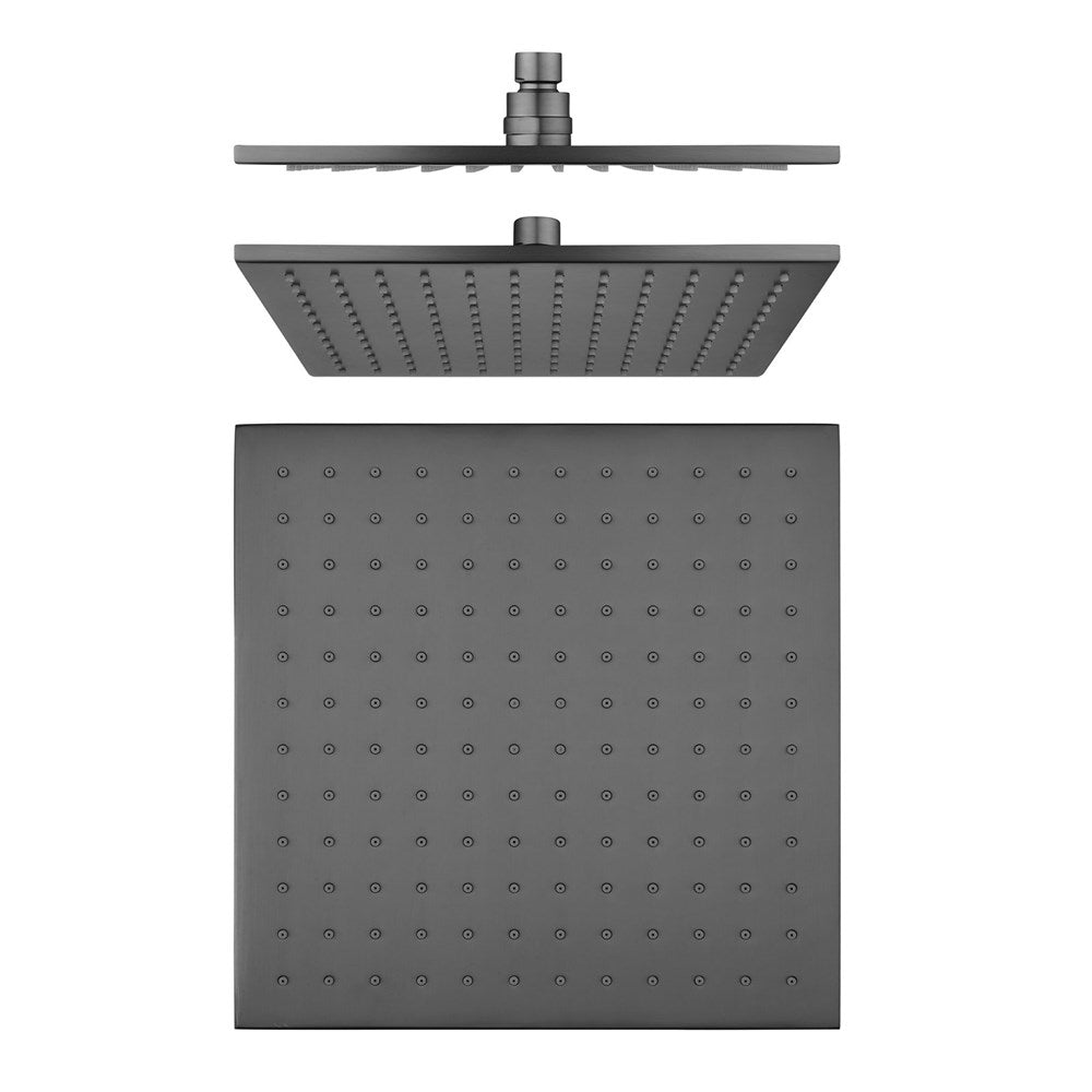 Cavallo 250mm Gun Metal Grey Solid Brass Shower Head