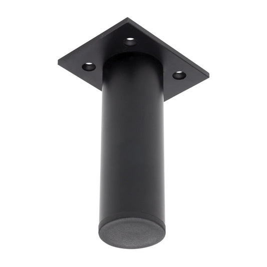 Round Matte Black Leg, 120mm