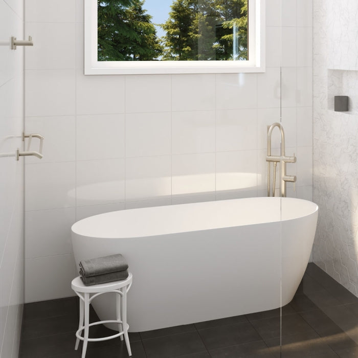 SANSA Double Towel Rail 900mm Brushed NIckel