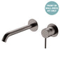 KAYA Basin/Bath Wall Mixer 200 Dress Kit Gun Metal Round Plate
