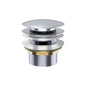 Pull Out Pop Up Bath Waste 40mm Chrome with Overflow 55mm Thread Length